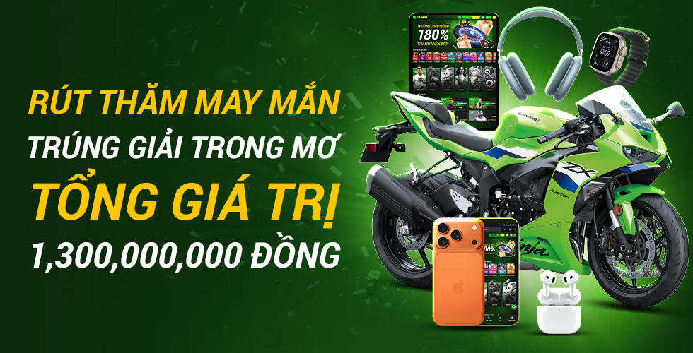 Rút thăm trúng giải - phần thưởng trong mơ tại UG88