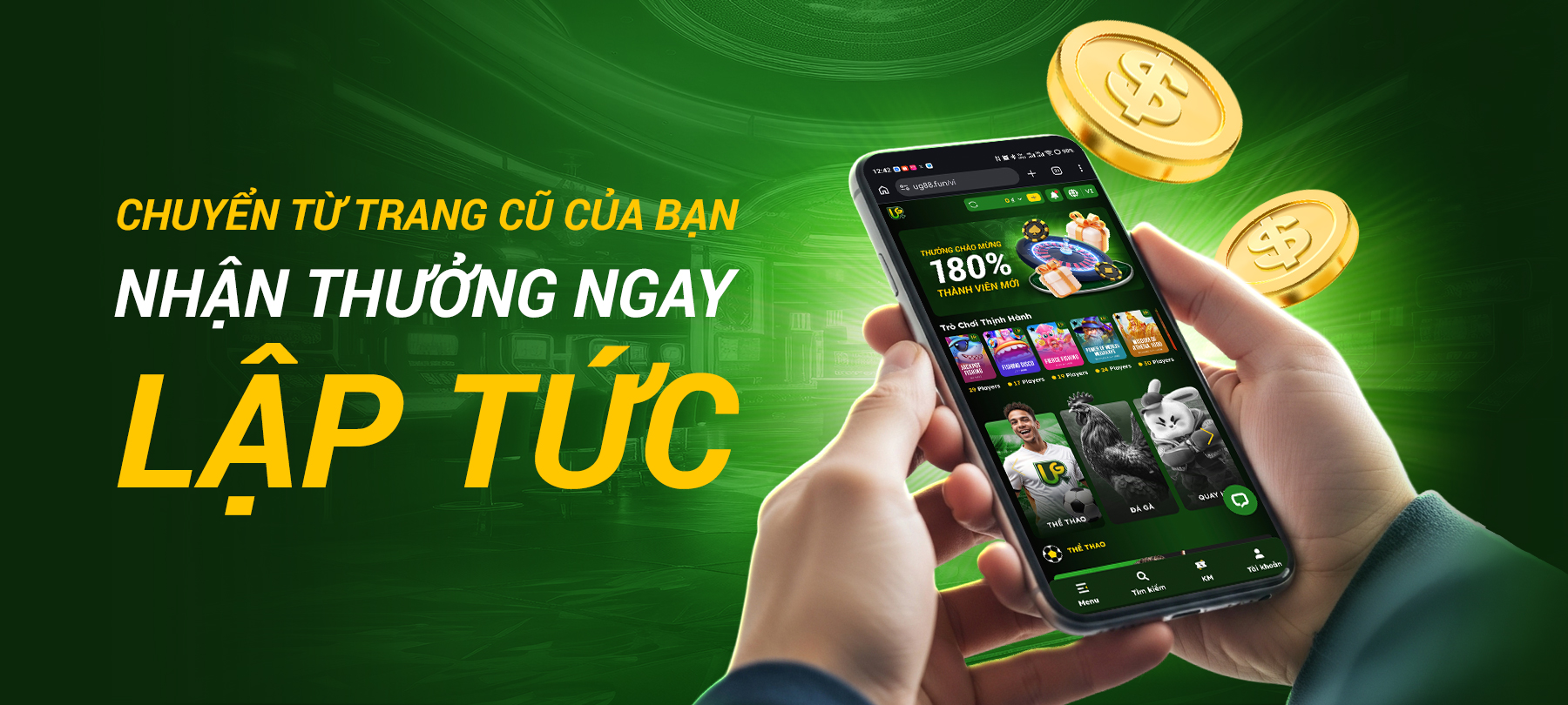 chuyển trang UG88 mobile
