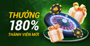 Chào mừng thành viên mới UG88 - Thưởng 180%